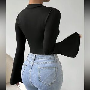 Boho Eclipse Long Sleeve Twirl Bodysuit